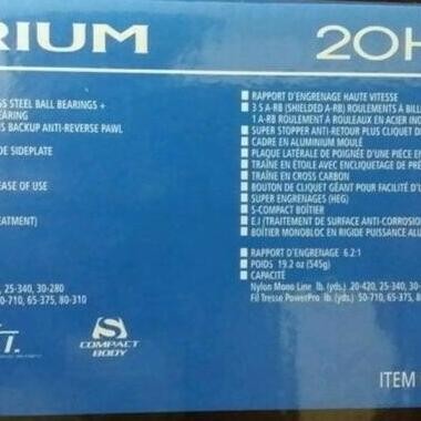 Reel Shimano TORIUM 20HGLH Left Handle Katrol Kiri OH Overhead 20HGLH