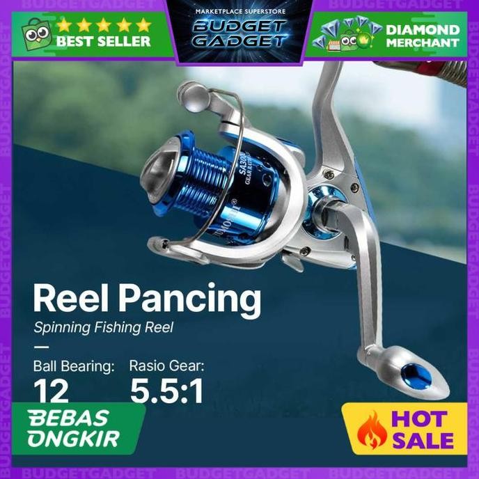 Yumoshi 3000 Series Reel Pancing Fishing Reel 5.5:1 Gear Ratio SA3000