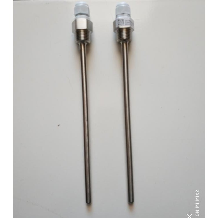 1/2" NPT Panjang 200mm Thermowell Stainless Steel Temperature Sensor