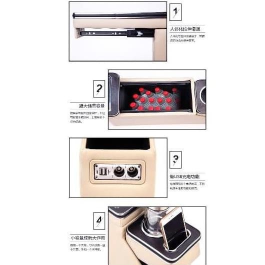 Console Box Honda Freed lengkap dengan power outlet USB port