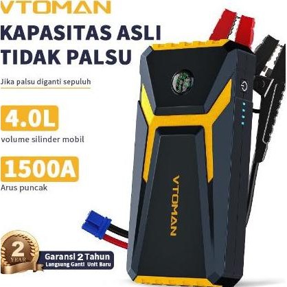 Vtoman V6 PRO Jump Ster Aki Mobil Motor Power Bank 0000mah Jumper