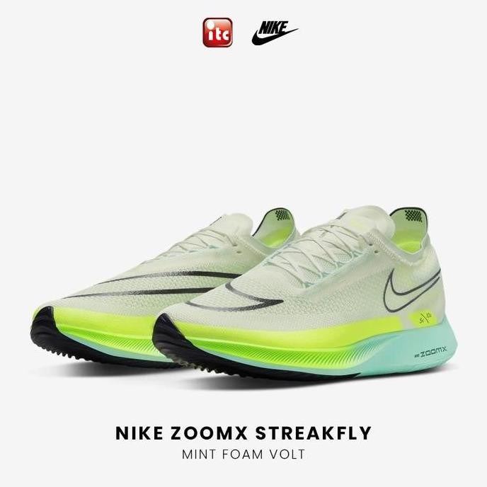 Nike ZoomX StreakFly Mint Foam Volt 100% Authentic