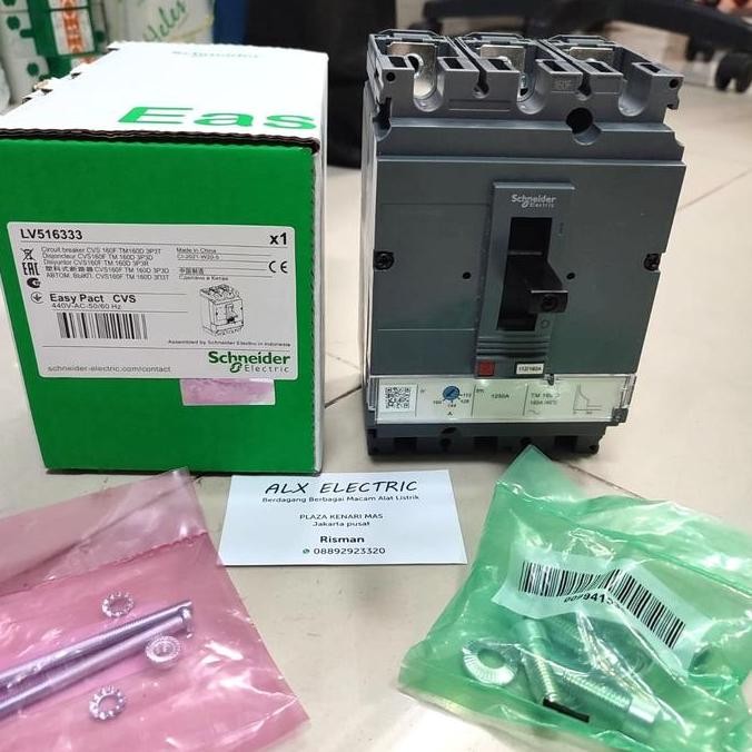 Schneider Mccb Cvs160F 3P 160A 36Ka Lv516333 Kode 650