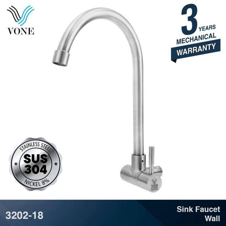VONE 3202-18 Keran Kran Air Angsa Sink Wastafel Cuci Piring Dapur