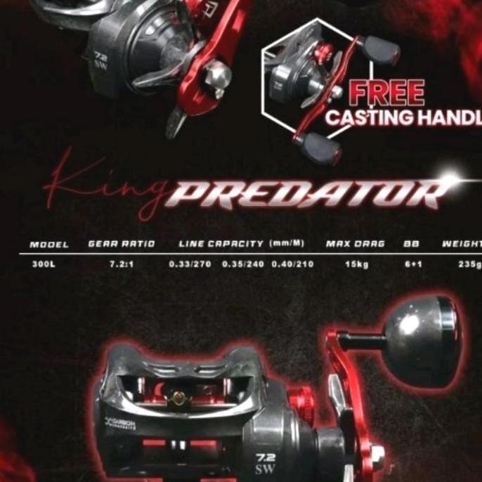 Reel Daido king predator 300L Baitcasting reel