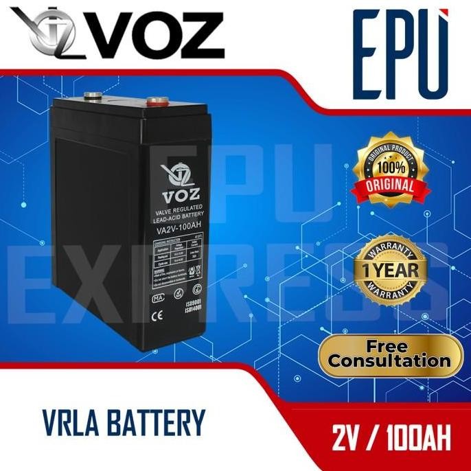 PROMO DISKON - Aki Solar Panel VOZ 2V 00AH Aki Aki Tenaga Surya Aki BTS Tower