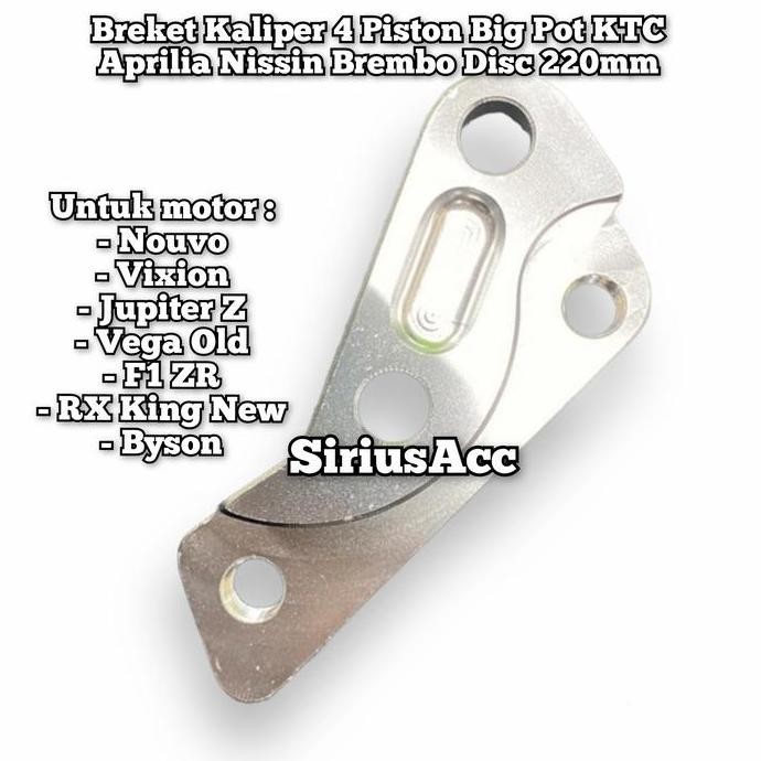 Promo Breket Kaliper 4 Piston Big Pot KTC Aprilia BRM Jupiter Z Nouvo Vixion COD
