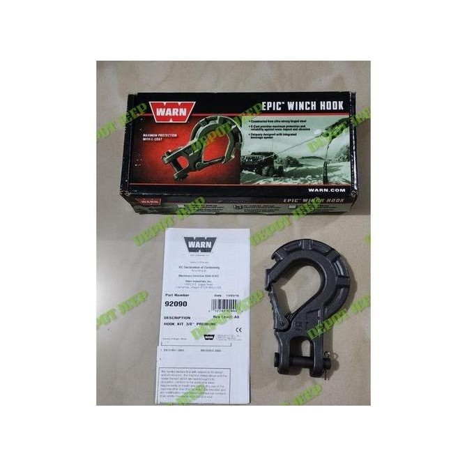 PROMO DISKON - WARN EPIC STEEL WINCH HOOK 2000 LBS/6 TON