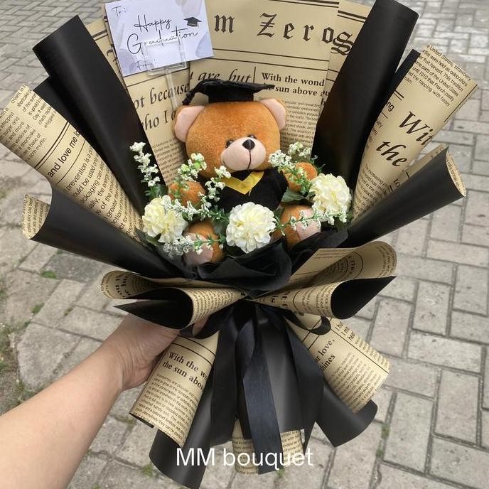 TERBARU - buket boneka wisuda cowok-buket boneka wisuda