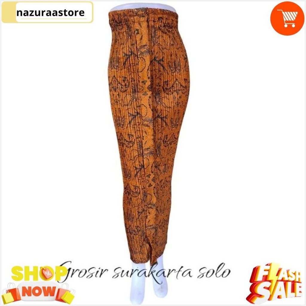 Rok Plisket Batik Motif Wahyu Tumurun / Rok Plisket Batik Wiru Cod