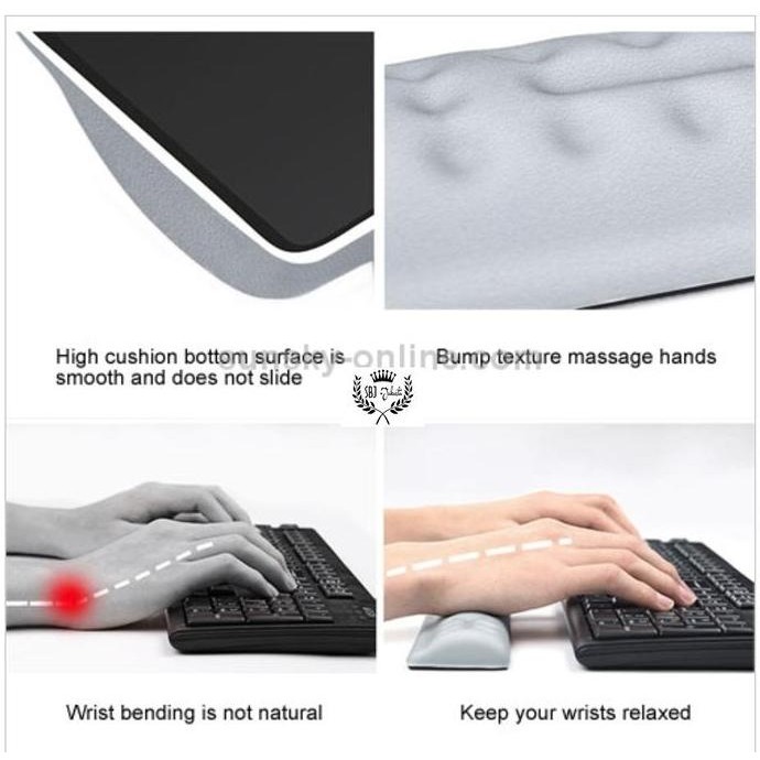 Bubm Wrist Pad Memory Foam Keyboard Mouse Wrist Rest Pad Bubm Premium