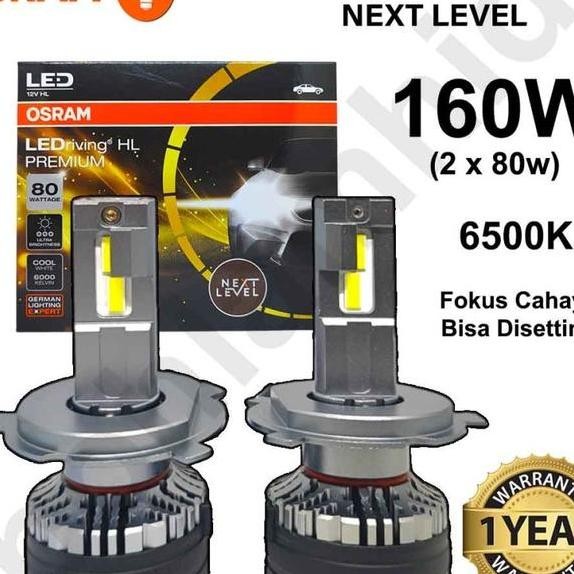 Lampu Mobil Led Osram Ledriving 80W H4 Hilo Bohlam Putih