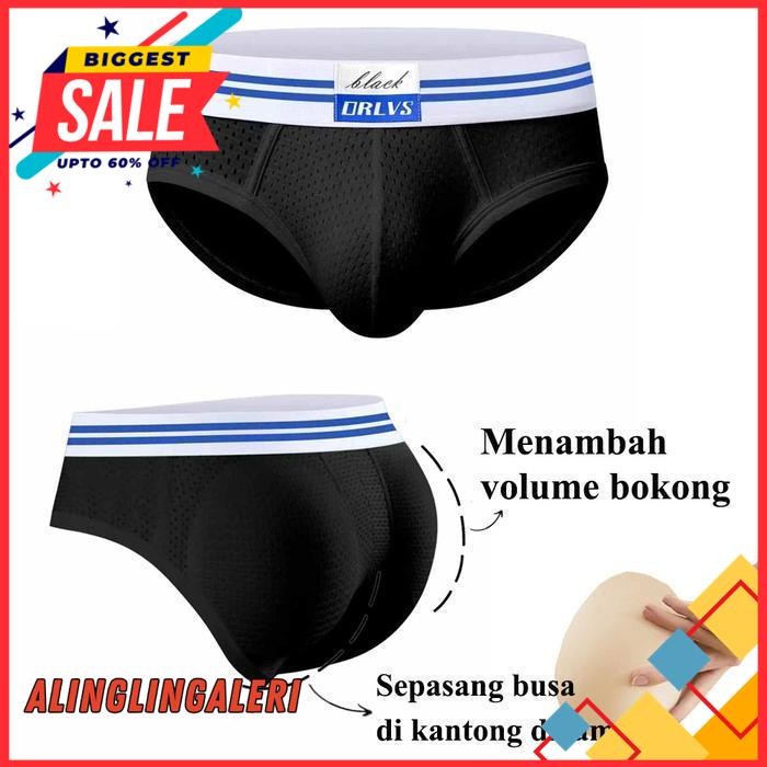 CELANA DALAM PRIA BUSA BOKONG POLOS TERBAIK