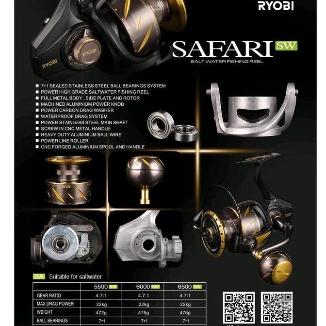 Reel RYOBI Safari SW/SAFARI MAX 5500/6000/6500 HPX CO