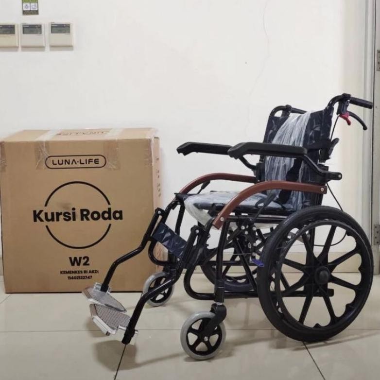 Kursi Roda Travel GTT WC2 Lipat Ban Besar - Kursi Roda Travelling WC2 Ready stock MAKASSAR
