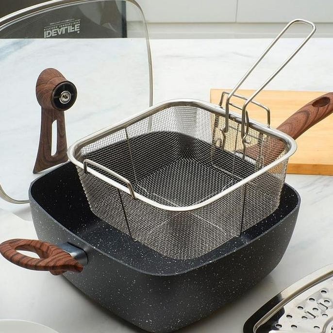 Idealife Multi Function Fryer Pan IL24MP Deep Fry IL 24MP Panci 24 cm CO
