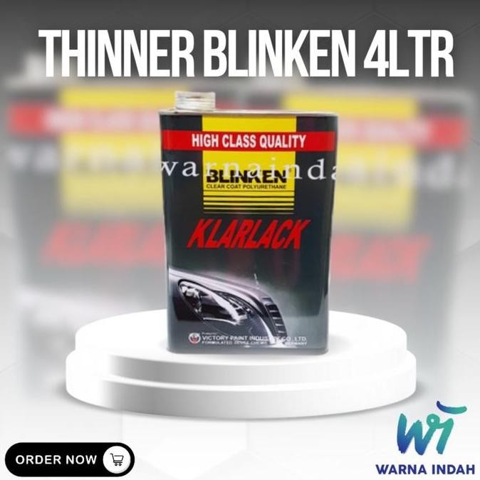 Promo Thinner Blinken BC 30 4 liter, pengencer clear coat dan cat kendaraan COD