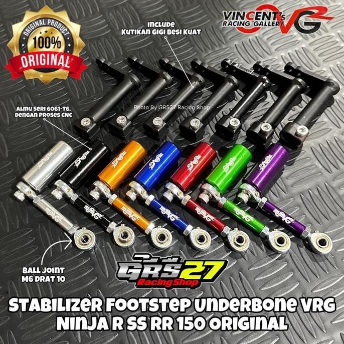 Promo STABILIZER STABILISER STEP FOOTSTEP UNDERBONE UB VRG RACING NINJA R SS RR NEW OLD ZX CBU 150 I