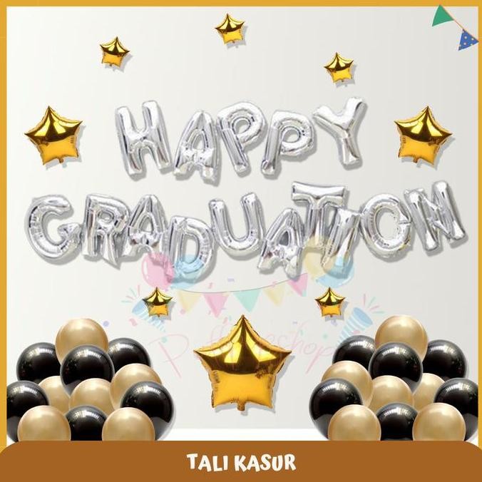 TERMURAH - Paket balon Happy Graduation