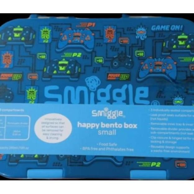 Smiggle Game On Bento Box, Bento Box Smiggle - Kotak Makan - Lunch Box