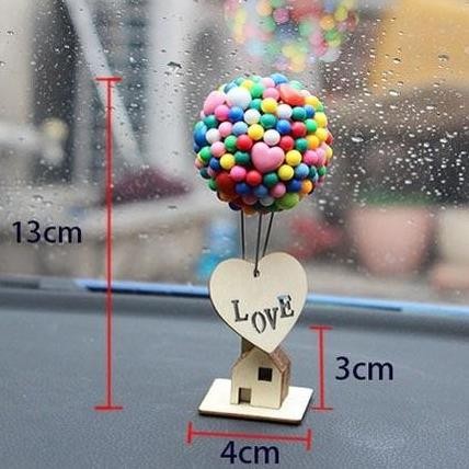 Pajangan Dashboard Flying Up Balon Hiasan Custom Rakit Hiasan Dekorasi Mobil