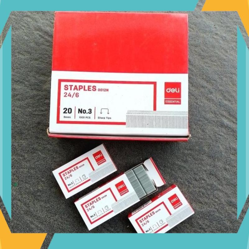 

Diskon Isi Staples Deli NO.3 24/6 ( Pak ) [ Original ] QKH-31