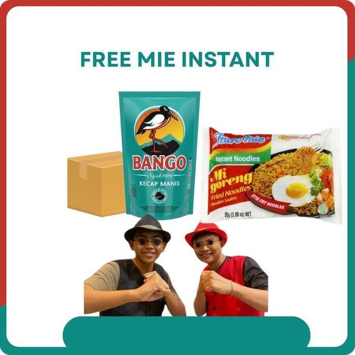 

LS [PROMO TOKO MAKMUR - FREE MIE INSTANT] Bango Kecap Manis Kemasan Pouch Refill 700g Isi 12
