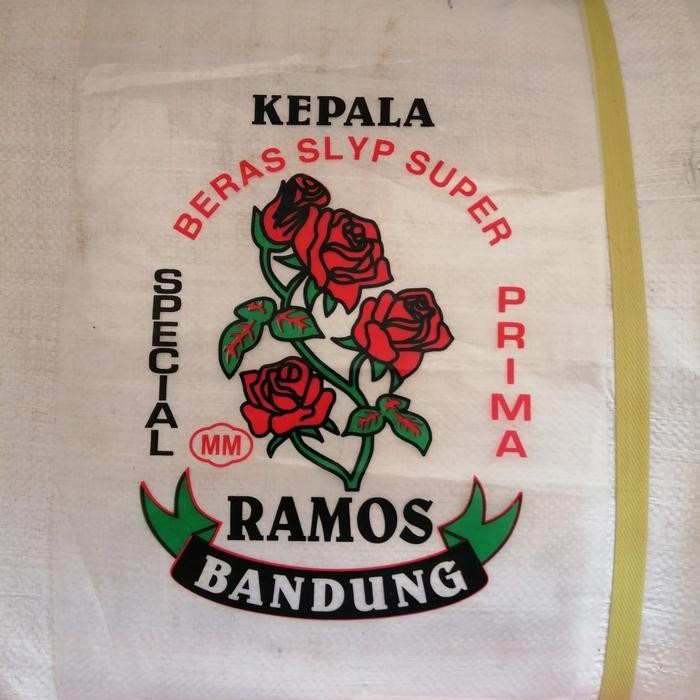 

LS kemasan beras /kantong plastik 5 kg cap ramos bandung