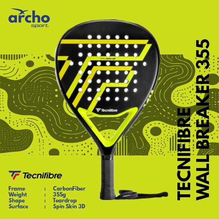 FS TECNIFIBRE WALL BREAKER 355 Padel Racket / Raket Padel - ORIGINAL 100%