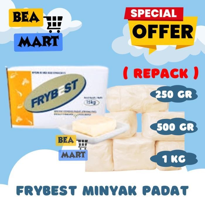 

LS FRYBEST Minyak goreng Padat 250gr 500gr 1kg | Minyak Beku Frying Fat Repack 250 500 gr g 1 kg
