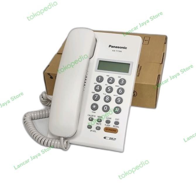 TERMURAH - Pesawat Telepon Rumah Panasonic KX-T770(Putih) Telepon Kabel Panasonic