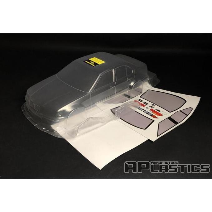 APLASTICS RC BMW E6 SEDAN CLEAR BODY (90MM) #AP-E6S