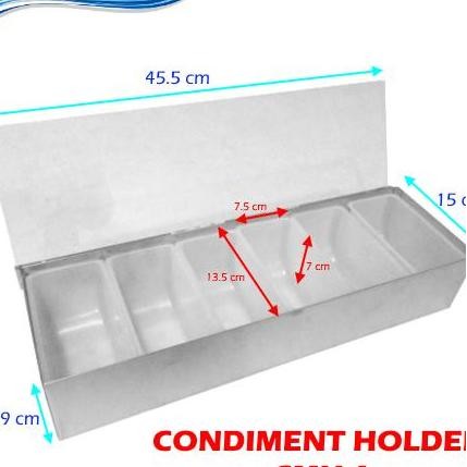 

Wadah Topping Kue Cmh6 Condiment Holder Mutu
