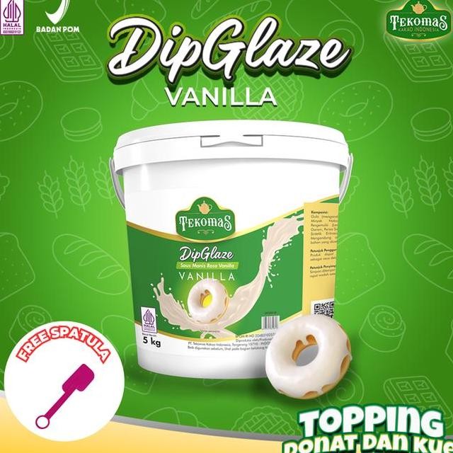 

Tekomas Dip Glaze Rasa Vanila 5 Kg Topping Donut Lumer Bahan Kue Donat Saus Manis Siap Pakai Pisang Keju Selai Gula