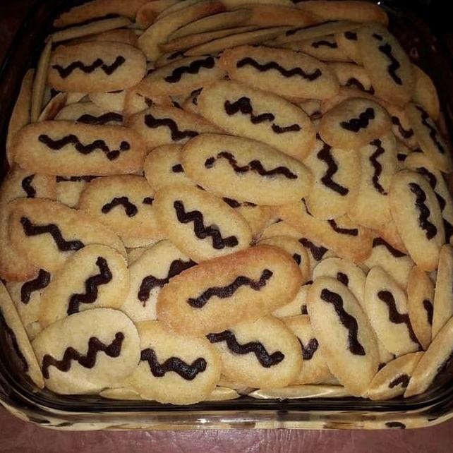 

Kue Kering Kuker Lidah Kucing Topping Cokelat Cookies Spesial Lebaran Dan Natal Gram