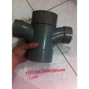 Large Radius Double Tee D Rucika Sambungan Pipa Air Wavin 4 X 4 Inch High Quality