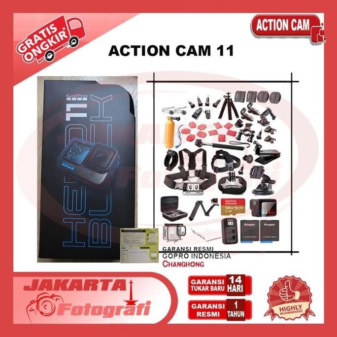 Gopro Hero 11 Action Camera Hero11 Paket Lengkap