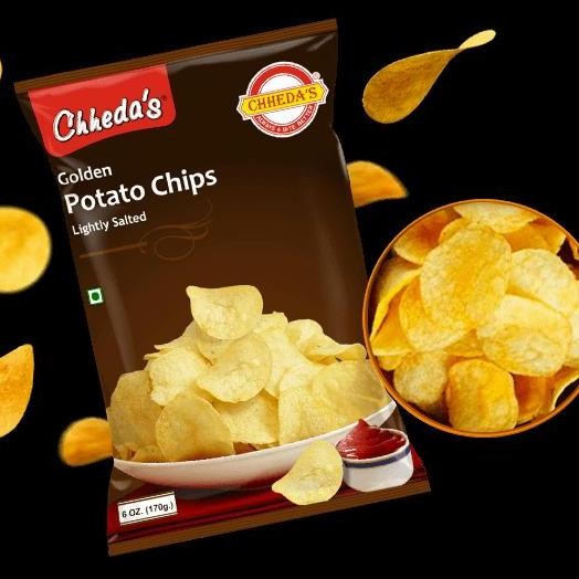 

:>:>:>:>] CHHEDA'S GOLDEN POTATO CHIPS SALTED 170GM