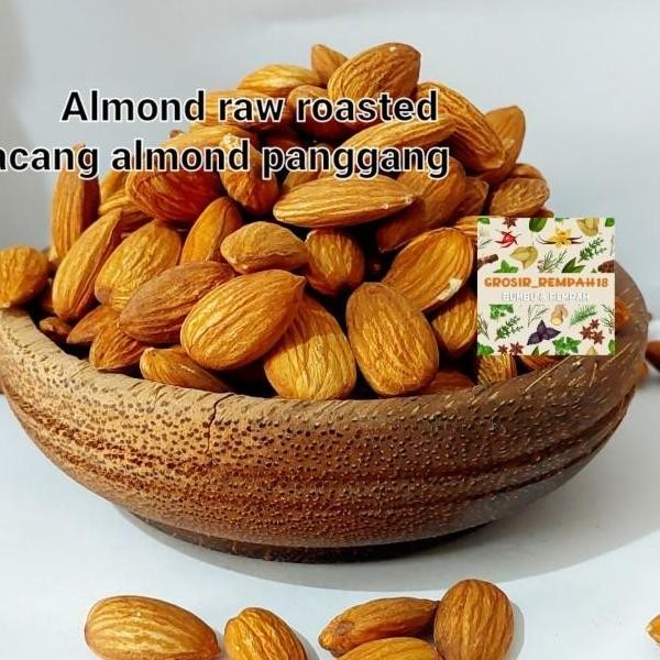 

Roasted Ralmond 250Gram Kacang Almond Panggang