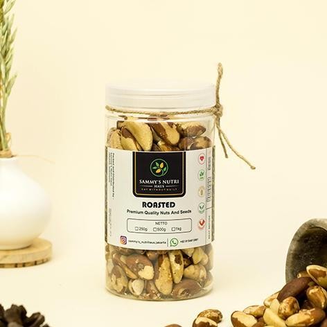 

Roasted Ed Brazil Nut 1Kg Kacang Brazil Panggang Asin