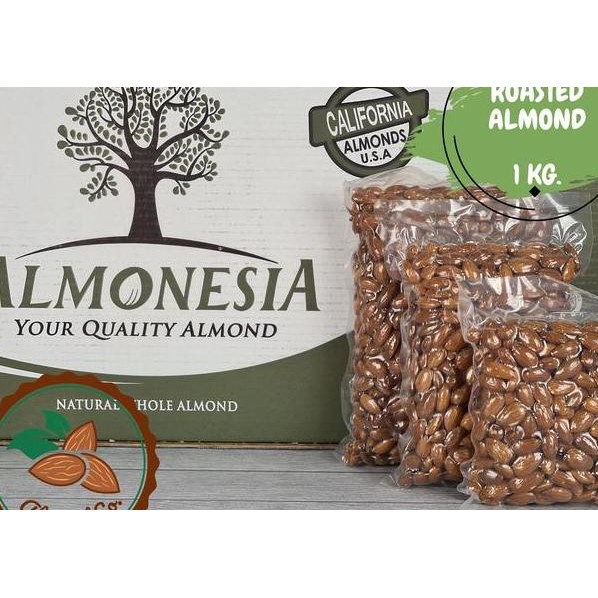 

Almonesia Almond Panggang 1 Kg Kacang Almond Roasted