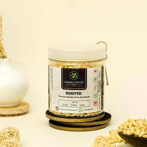 

Roasted Unedpine Nut Italy 250G Kacang Pine Panggang Tawar