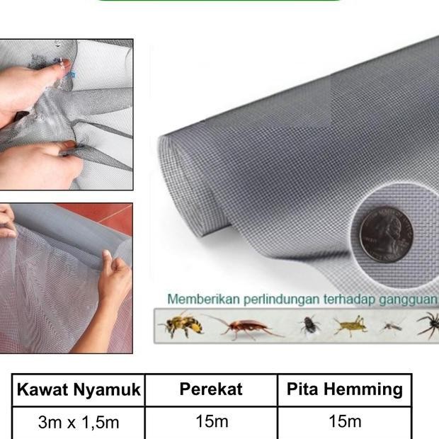 Kasa Anti Nyamuk Plastik Hdpe Kelambu Ventilasi Udara