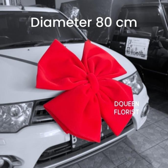 

Pita Mobil Simple Elegant Murah Custom Warna - Dqueen Florist