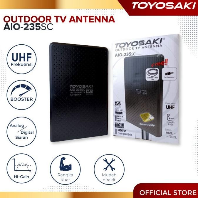 Toyosaki Antena Tv Outdoor Digital Aio-235 Sc / Aio 235 Sc