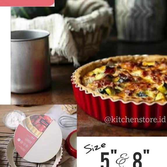 

Suncity Flan Tin Loyang Cetakan Pie Pizza Quiche Bongkar Pasang