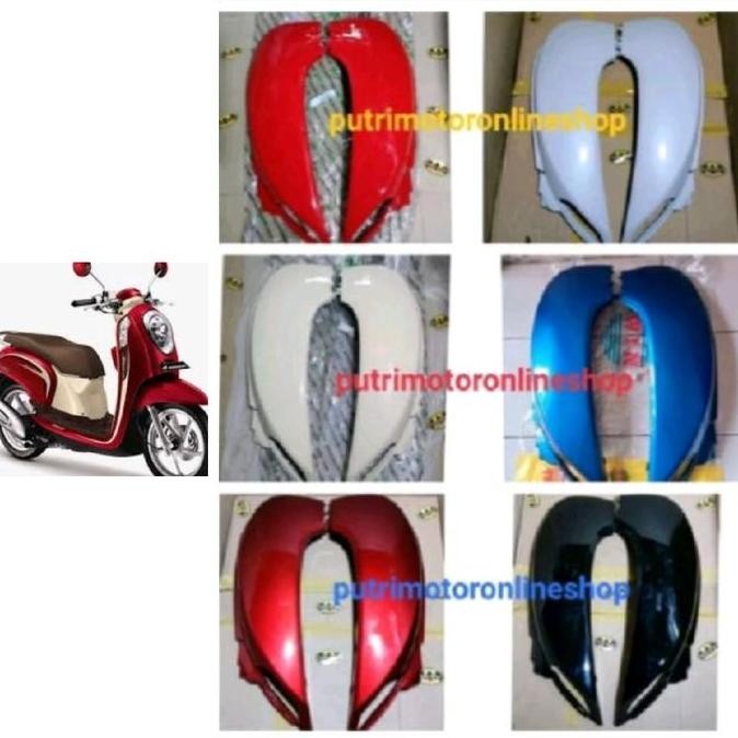 Cover Body Belakang Kanan Kiri Scoopy Fi Esp 2013 2014 2015 2016 Hitam Merah Marun Putih Merah Cream