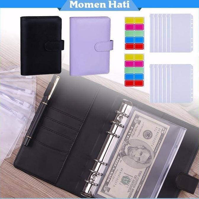 

A6 Binder Custom 12Pcs Zipper Binder And 20Pcs Labels Planner Notebook HM