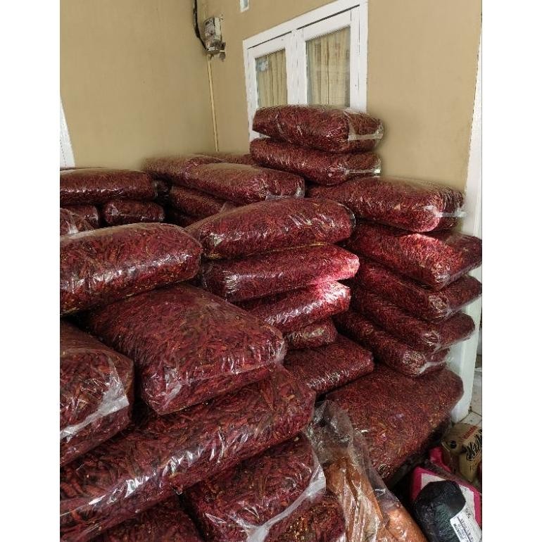 

Menarik 5Kg Cabe Rawit Teja Kering /1Bal Super Pedas Promo Murah