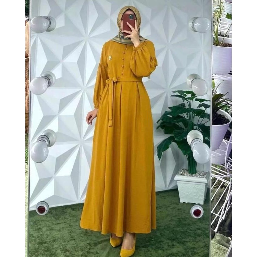 Gamis Crinkle | Baju Muslim Wanita | Baju Gamis | Gamis Wanita